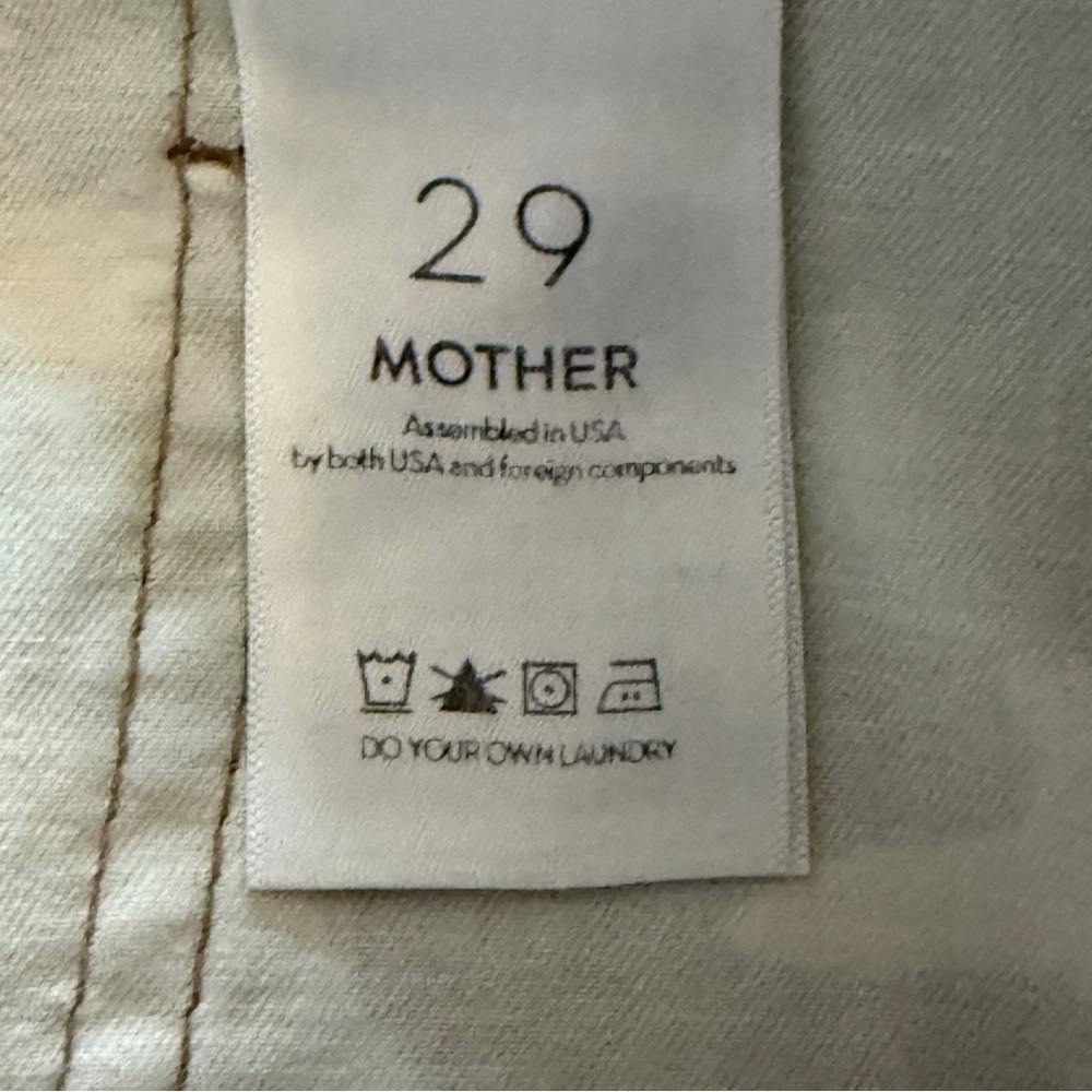 MOTHER Private High-Rise Patch Pocket Straight-Leg Ankle Jeans Camouflage 29 - Picture 9 of 16